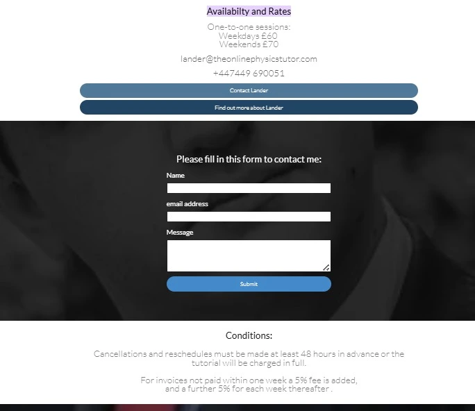 Contact us Page for TOPT